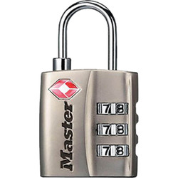 Master Lock 4680DNKL TSA Accepted Combo Lock - Nickel
